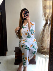 Sunflower printed 2pcs