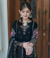 Meer Chiffon Embroidered 3pcs