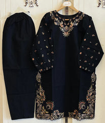 Bell sleeves Embroidered 2pcs