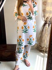 Sunflower printed 2pcs