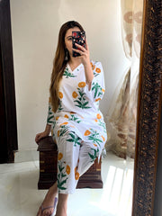 Sunflower printed 2pcs