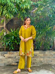 Aaira Embroidered cotton 2pcs