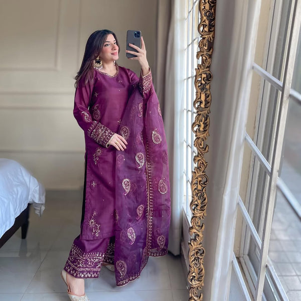 ZIMAL 3PC Stitched