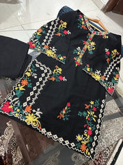 Khaddi Cut-work Cotton Embroidered 2pcs